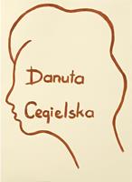 Kontur portretu z napisem Danuta Cegielska